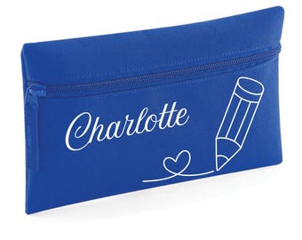 Personalised Pencil Case: Custom Name, Water-Resistant Polyester