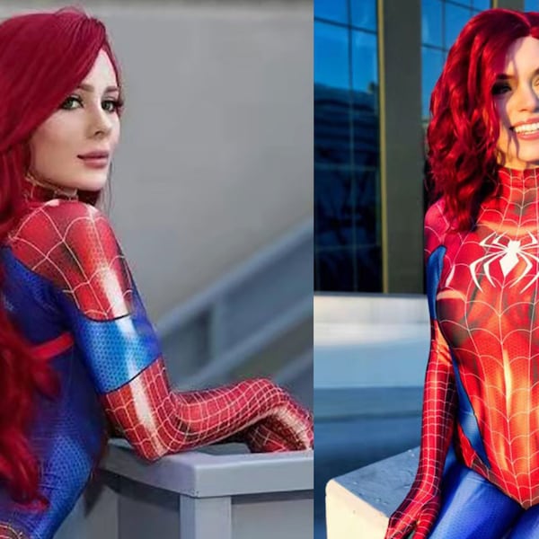 Costume di Halloween Cosplay da supereroe Spiderman fatto a mano, tuta Spiderwoman nera, festa da supereroe, costume per donne, uomini, tute per bambini