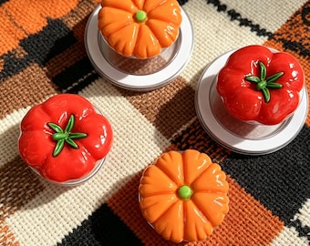 Soporte magnético para teléfono con forma de calabaza de Halloween, decoración espeluznante de Halloween, lindo soporte magnético para teléfono con forma de calabaza, regalo de Halloween.