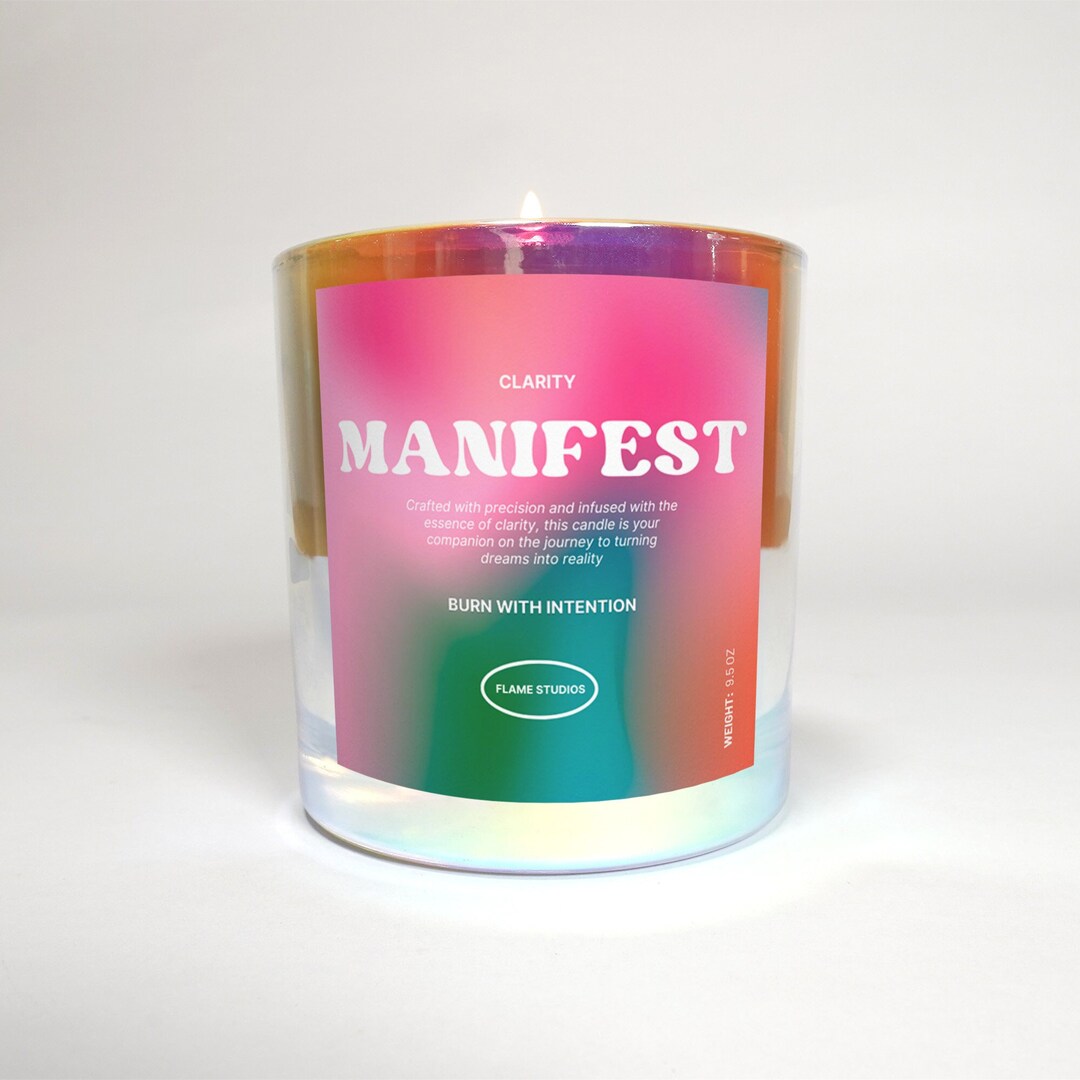 Pure Soy Candles, Manifestation Candle, Manifest, Trendy Soy Wax