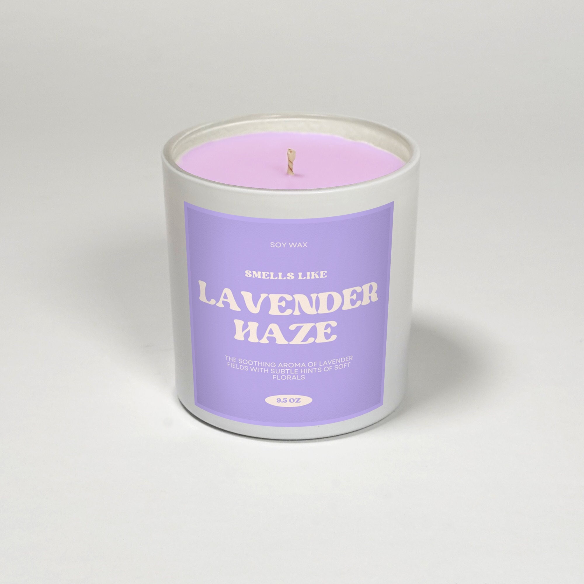 Lavender Haze Candle (4oz) - Smokey Lavender & Cannabis Scented - Tayl –  Cowboy and Cricket Candle Co
