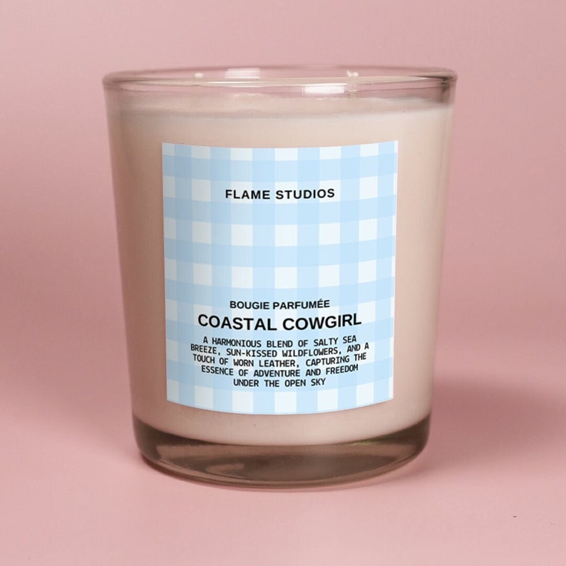 Coastal Cowgirl, Candles for Teens, Trendy Soy Candle, Coastal Cowgirl