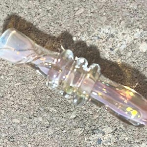 Chillum Glass Pipe Hand-blown, color changing fume Chillum Glass Pipes design WSS21