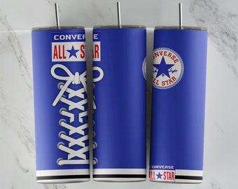 Converse tumbler design, 20 oz skinny tumbler design, sublimation image, tumbler wrap, Converse cup, Converse sublimation, tumbler design