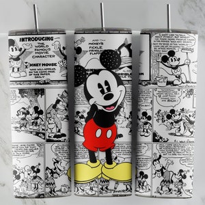 Mickey Mouse tumbler design, 20 oz skinny tumbler design, sublimation image, tumbler wrap, Mickey Mouse cup, Mickey Mouse sublimation