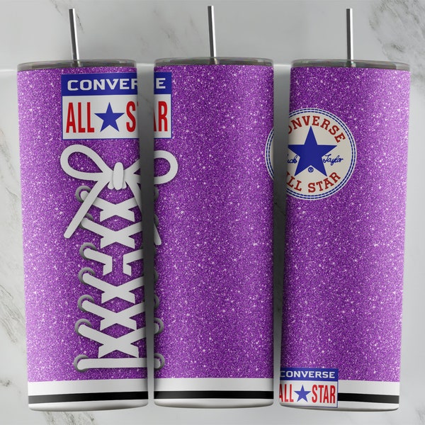 Converse tumbler design, 20 oz skinny tumbler design, sublimation image, tumbler wrap, Converse cup, Converse sublimation, tumbler design