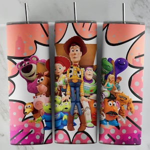 Toy Story tumbler design, 20 oz skinny tumbler design, sublimation image, tumbler wrap, Toy Story cup, Toy Story sublimation, tumbler design