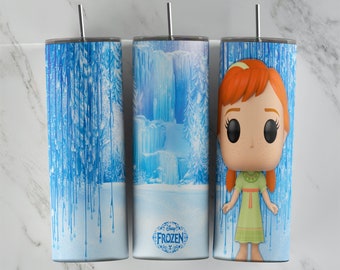 Frozen tumbler design, 20 oz skinny tumbler design, sublimation image, tumbler wrap, Frozen cup, Frozen sublimation, tumbler design, 20oz