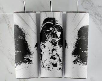 Star Wars tumbler design, 20 oz skinny tumbler design, sublimation image, tumbler wrap, Star Wars cup, Star Wars sublimation, tumbler design