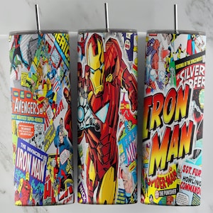 Iron Man Tumbler Cup - Etsy