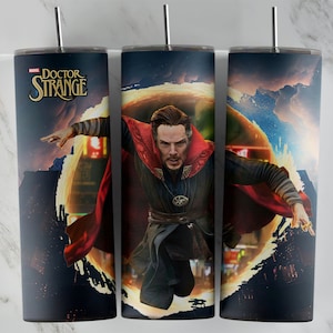 Doctor Strange Becher Design, 20 Unzen Skinny Tumble Design, Sublimationsbild, Becherverpackung, Doctor Strange Tasse, Doctor Strange Sublimation