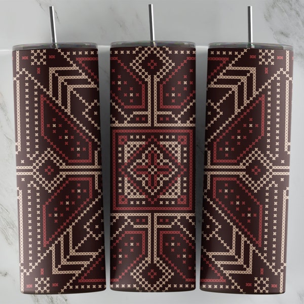 Ethnic Pattern tumbler design, 20 oz skinny tumbler design, sublimation image, tumbler wrap, Ethnic Pattern cup, Ethnic Pattern sublimation