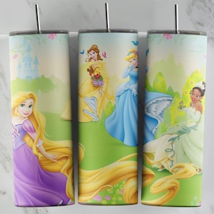 Princess Tiana tumbler design, 20 oz skinny tumbler design, sublimation image, tumbler wrap, Princess Tiana cup, Princess Tiana sublimation