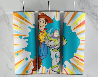 Toy Story tumbler design, 20 oz skinny tumbler design, sublimation image, tumbler wrap, Toy Story cup, Toy Story sublimation, tumbler design