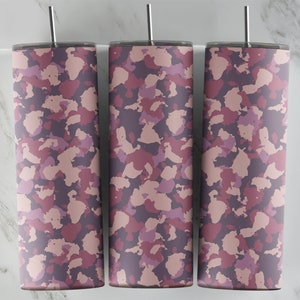 Pink Camo Becherdesign, 20 Unzen dünner Becher Design, Sublimationsbild, Becherverpackung, Pink Camo Tasse, Pink Camo Sublimation, Becher Design