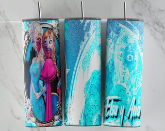 Projekt kubka Frozen, 20-uncjowy, chudy kubek, obraz sublimacji, opakowanie kubka, kubek Frozen, sublimacja Frozen, projekt kubka, 20oz