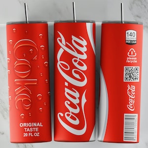 Coca Cola tumbler design, 20 oz skinny tumbler design, sublimation image, tumbler wrap, Coca Cola cup, Coca Cola sublimation, tumbler design