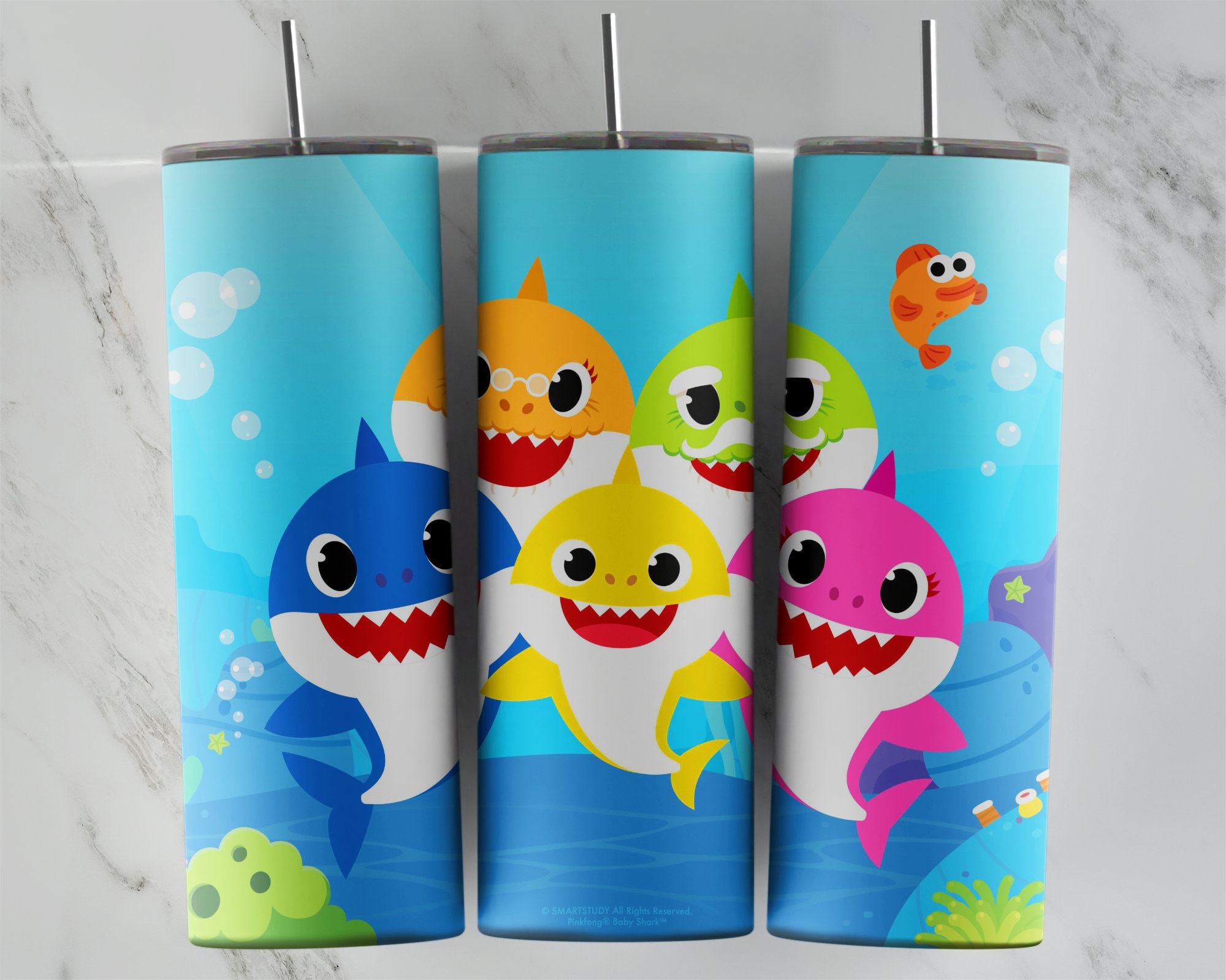 Baby Shark Kids Tumbler, Kids Water Bottle, Kids FlipTop Cup, Kids Sip –  Stone Oak Creatives