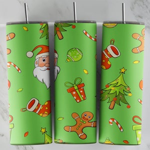Weihnachtsbecher Design, 20 Unzen Skinny Tumble Design, Sublimationsbild, Tumbler Wrap, Weihnachtstasse, Weihnachtssublimation, Tumbler Design
