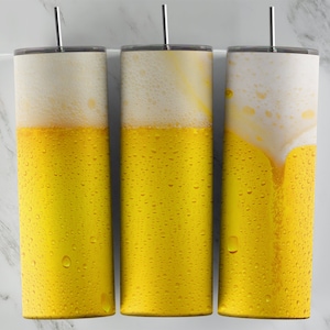 Beer tumbler design, 20 oz skinny tumbler design, sublimation image, tumbler wrap, Beer cup, Beer sublimation, tumbler design, 20oz