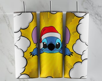 Lilo Stitch tumbler design, 20 oz skinny tumbler design, sublimation image, tumbler wrap, Lilo Stitch cup, Lilo Stitch sublimation, tumbler