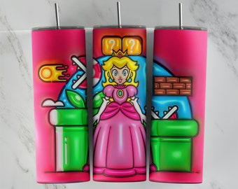 3D Inflated Princess tumbler design, 20 oz skinny tumbler design, sublimation image, tumbler wrap, Princess cup, Princess sublimation