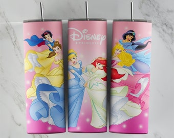 Princess tumbler design, 20 oz skinny tumbler design, sublimation image, tumbler wrap, Princess cup, Princess sublimation, tumbler design