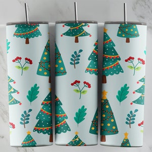Diseño de vaso navideño, diseño de vaso delgado de 20 oz, imagen de sublimación, envoltura de vaso, taza navideña, sublimación navideña, diseño de vaso