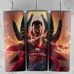 Doctor Strange Becher Design, 20 Unzen Skinny Tumble Design, Sublimationsbild, Becherverpackung, Doctor Strange Tasse, Doctor Strange Sublimation