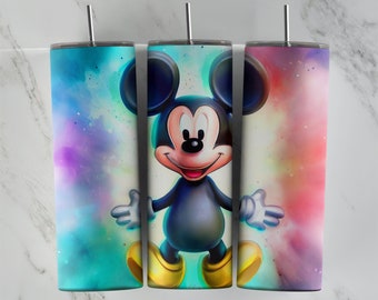 Mickey Mouse tumbler design, 20 oz skinny tumbler design, sublimation image, tumbler wrap, Mickey Mouse cup, Mickey Mouse sublimation