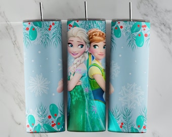 Frozen tumbler design, 20 oz skinny tumbler design, sublimation image, tumbler wrap, Frozen cup, Frozen sublimation, tumbler design, 20oz