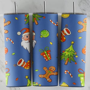 Diseño de vaso navideño, diseño de vaso delgado de 20 oz, imagen de sublimación, envoltura de vaso, taza navideña, sublimación navideña, diseño de vaso