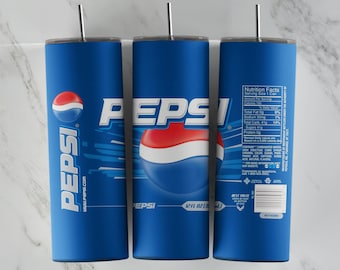 Pepsi Becherdesign, 20 Unzen dünnes Becherdesign, Sublimationsbild, Becherverpackung, Pepsi Tasse, Pepsi Sublimation, Becherdesign, 20 Unzen