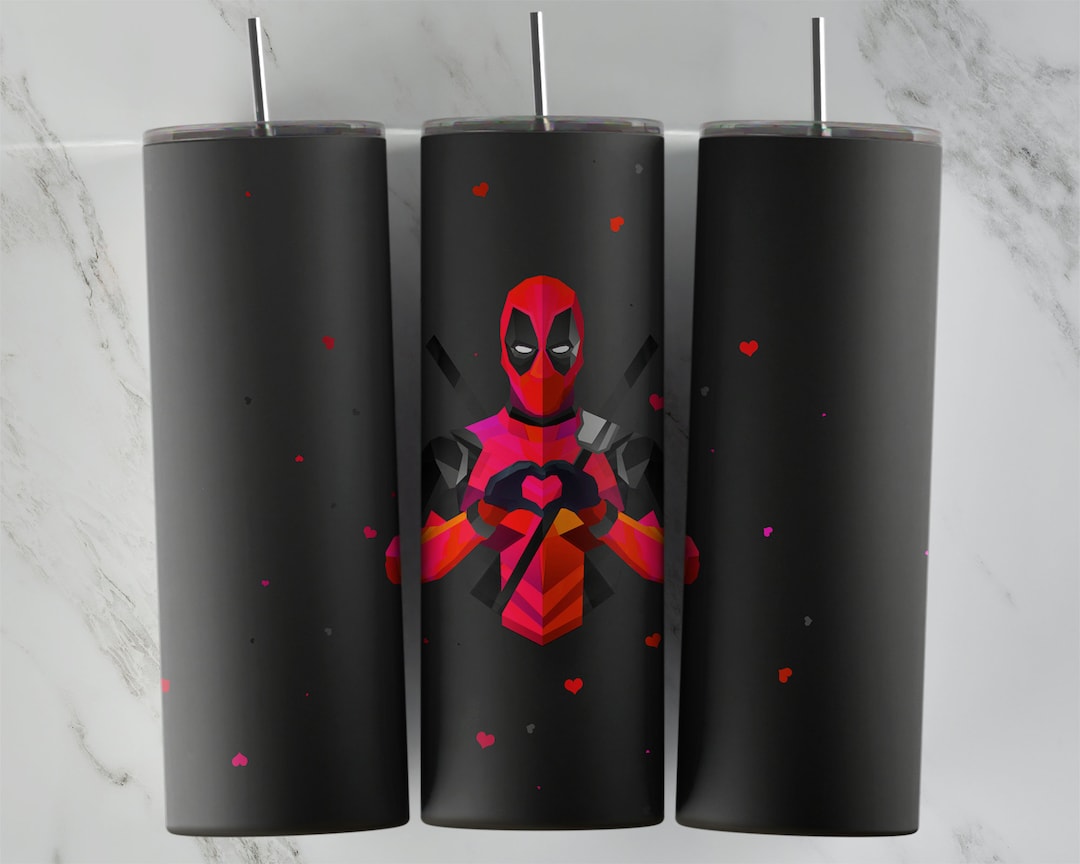 Deadpool Tumbler Design, 20 Oz Skinny Tumbler Design, Sublimation Image ...
