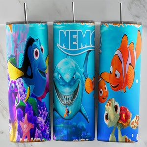 Nemo tumbler design, 20 oz skinny tumbler design, sublimation image, tumbler wrap, Nemo cup, Nemo sublimation, tumbler design, 20oz