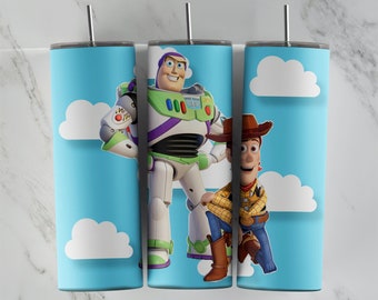 Toy Story tumbler design, 20 oz skinny tumbler design, sublimation image, tumbler wrap, Toy Story cup, Toy Story sublimation, tumbler design