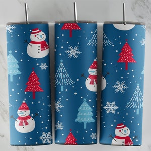 Diseño de vaso navideño, diseño de vaso delgado de 20 oz, imagen de sublimación, envoltura de vaso, taza navideña, sublimación navideña, diseño de vaso