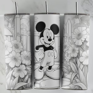 3D Inflated Mickey tumbler design, 20 oz skinny tumbler design, sublimation image, tumbler wrap, Mickey cup, Mickey sublimation, tumbler