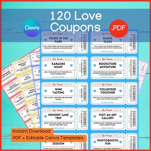love coupon printable couples coupon for date night activity love voucher valentine day coupon date night jar date ideas editable Canva