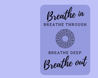 Breathe In Breathe Through Breathe Deep Breathe Out Journal