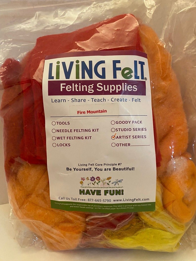 Living Felt Fire Mountain Artist Series Etsy