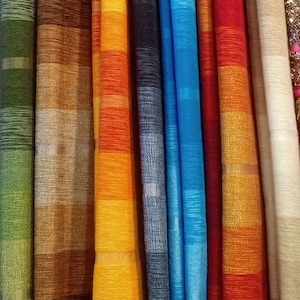 Moroccan Handwoven Blanket in Assorted Colors - Handmade Cotton and Cactus-Silk Bed Covers