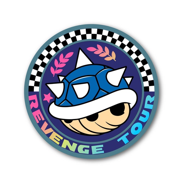 Revenge Tour | Spiny Shell | Blue Shell | Medal | Retro Gaming Vibes | Gaming Icon | Revenge Tour Icon | Icon | Revenge item | Revenge Icon
