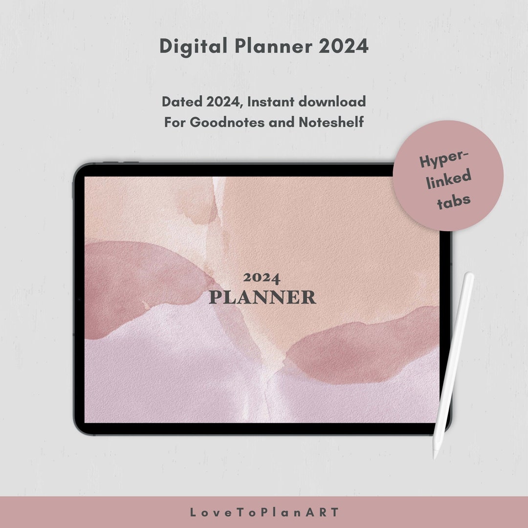 2024 Dated Digital Planner Minimalist iPad Planner Daily - Etsy