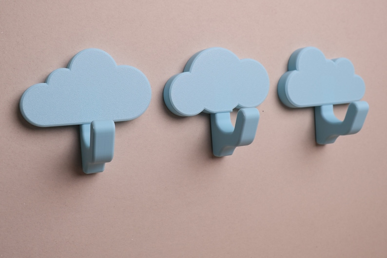 3 cloud wall hooks