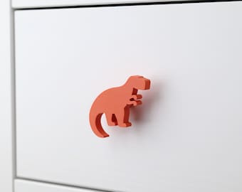 Ladeknop dinosaurus voor dressoirs in kinderkamer | t-rex, brontosaurus, stegosaurus, triceratops, diplodocus, parasaurolophus