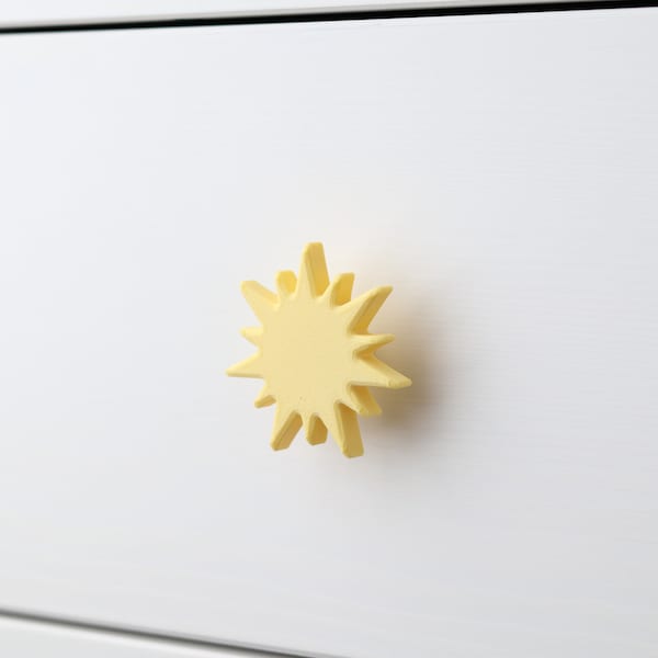 Sky Themed Drawer Knob for dressers in nursery or kids room | sun, moon, star, planet, cloud, shooting star