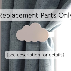 Cloud Curtain Holdback - INDIVIDUAL PARTS ONLY