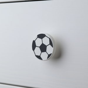 Soccer Drawer Knob | dresser pull for sports themed kids room