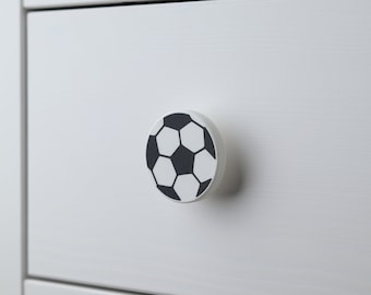 Soccer Drawer Knob | dresser pull for sports themed kids room